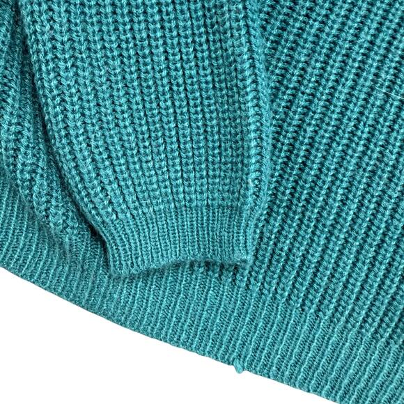 Blue Blush Wrap Knit Sweater Women's Size S Long Sleeve - Picture 5 of 6